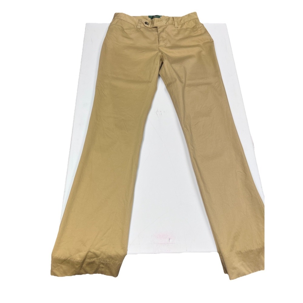 Polo Lauren Ralph‎ Lauren Adele Chino Pants Women's Size 2 Beige Khaki